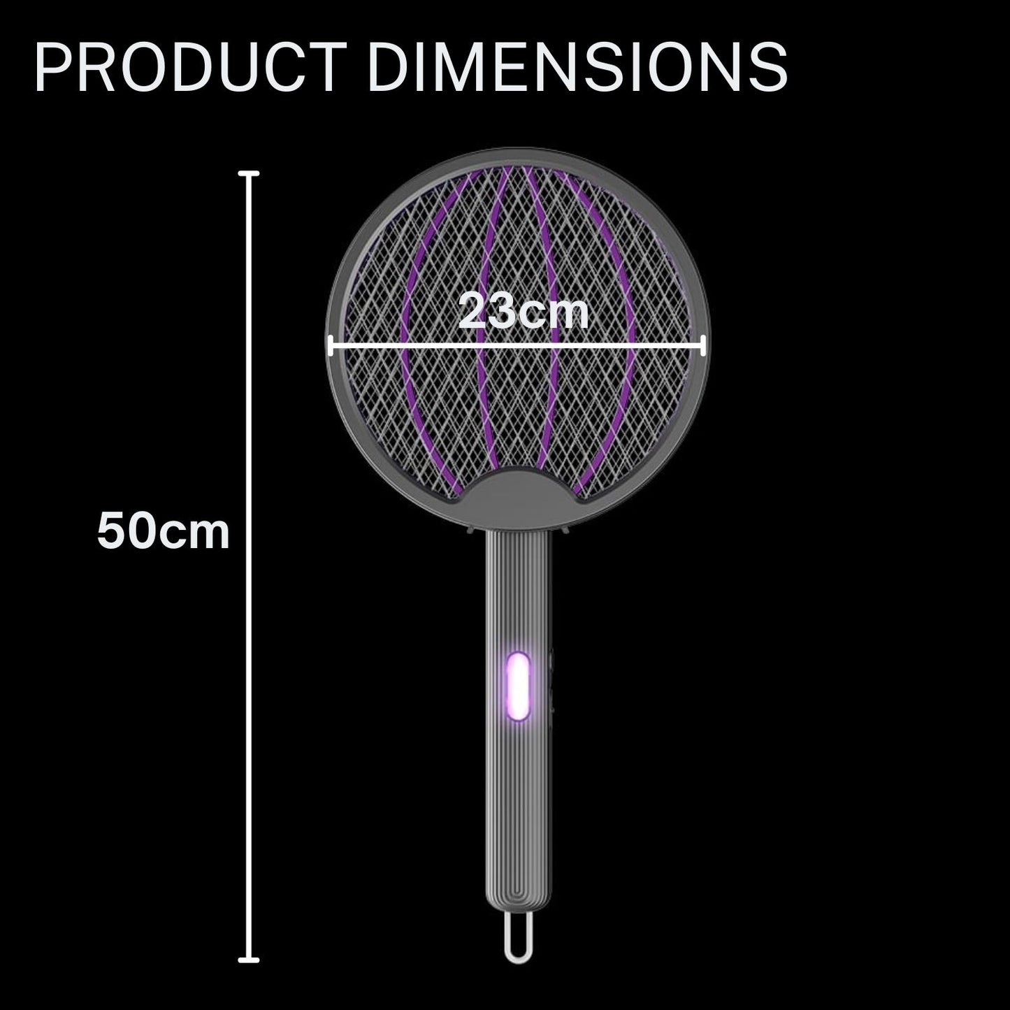 Electric Mosquito Fly Swatter with UV Night Lamp