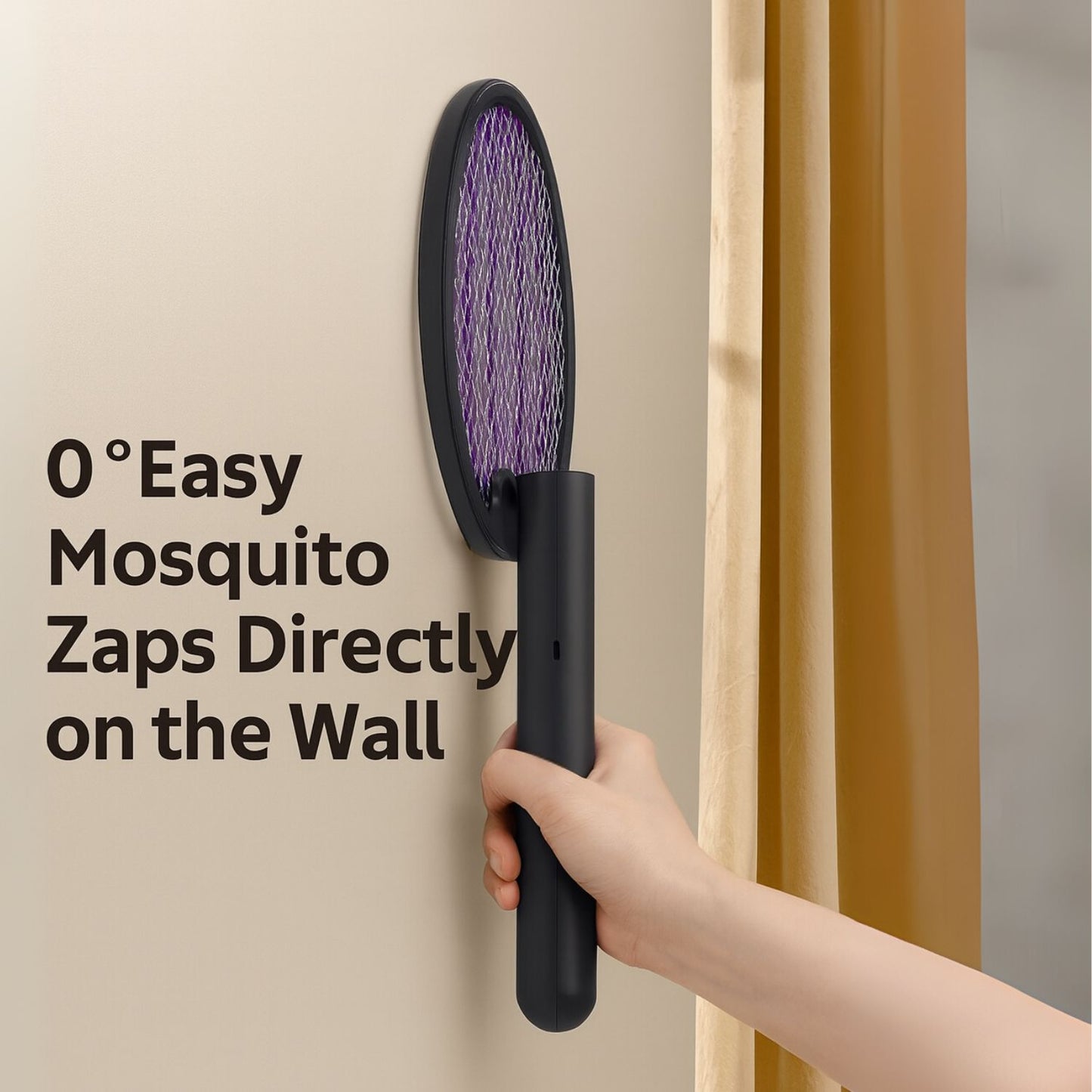 Electric Mosquito Fly Swatter with UV Night Lamp