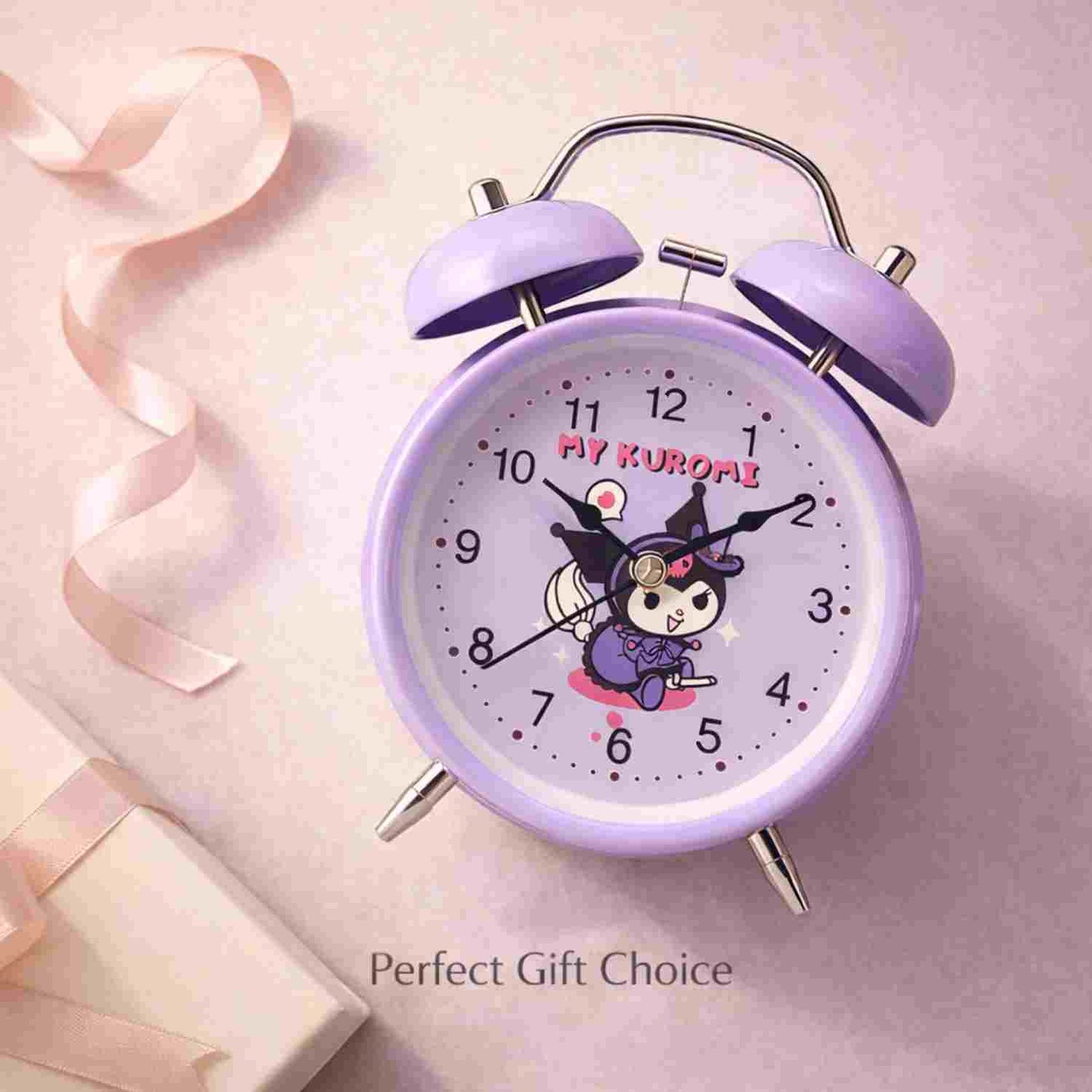 My Kuromi Cute Twin Bell Alarm Clock