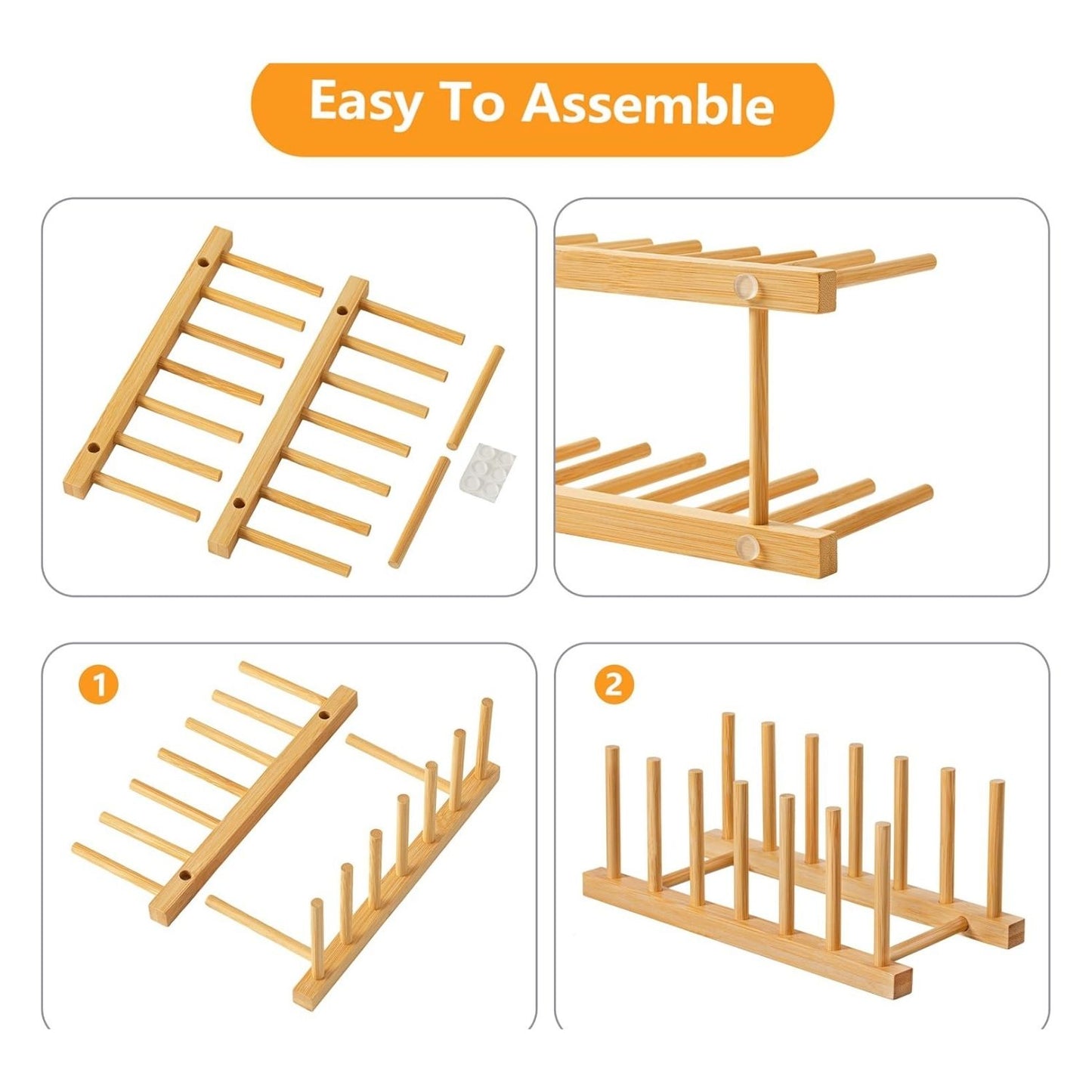 Wooden Dish Drying Rack
