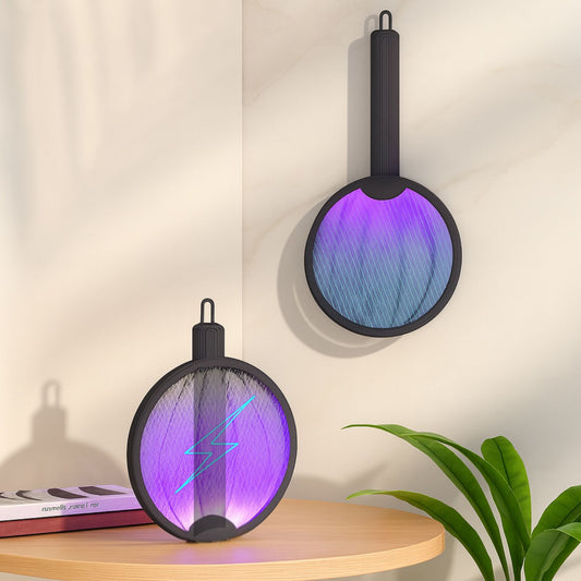 Electric Mosquito Fly Swatter with UV Night Lamp