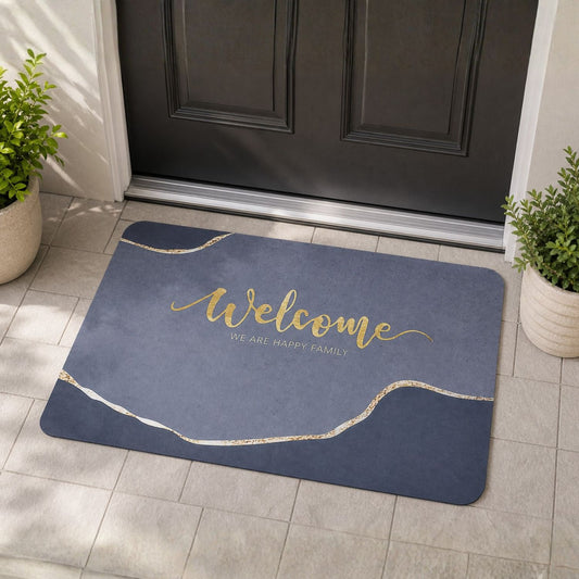 Marble Print Door Mat