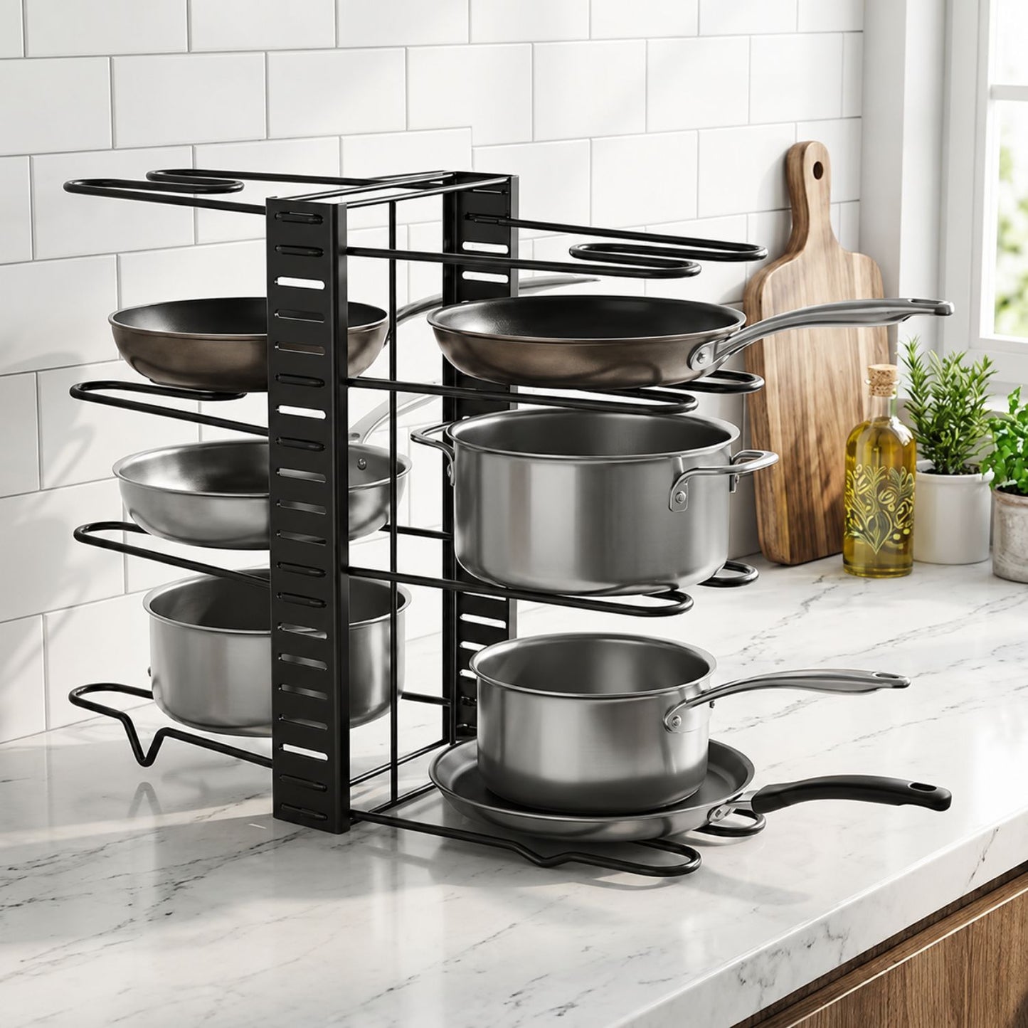 8-Tier Pan Pot  Kitchen Rack