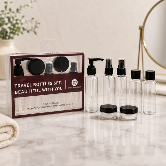 Travel Bottle Set (Black)