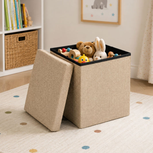 2 in 1 Foldable Storage Box & Stool Sofa