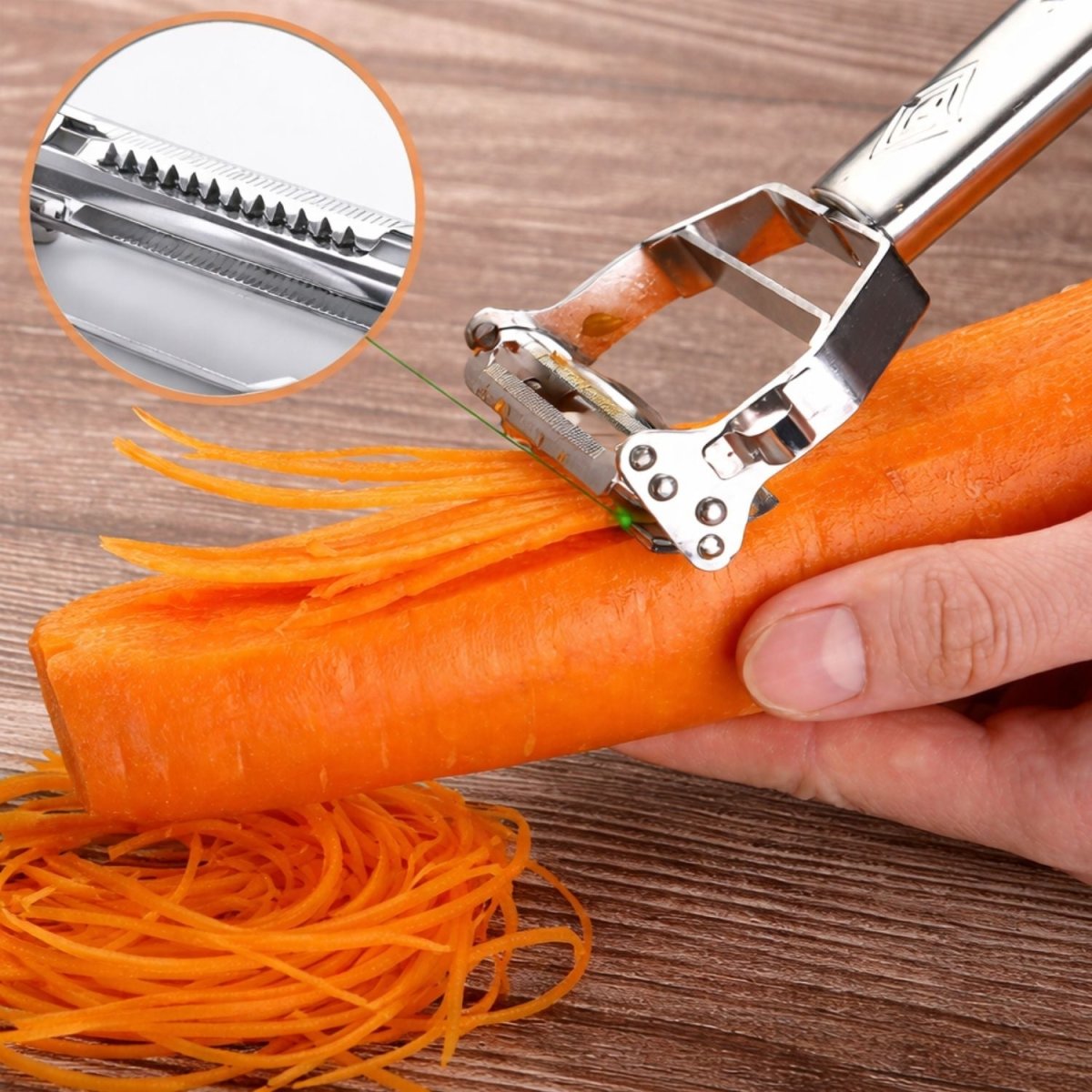 2 in 1 Julienne Vegetable Peeler peelers- RoyalkartJulienne Vegetable Peeler