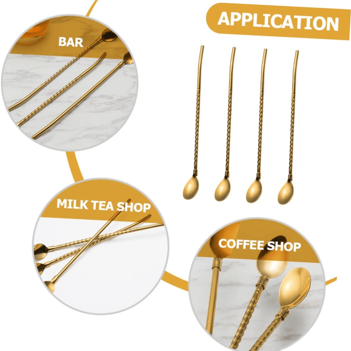 2 - in - 1 Reusable Stainless Steel Straw Spoons - Royalkart® Straw Spoons - Royalkartreusable straws