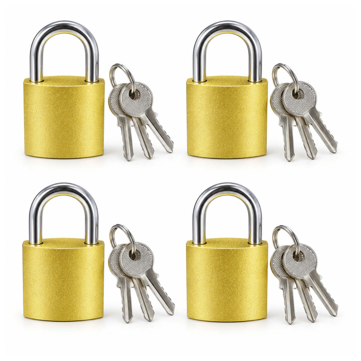 25mm Solid Mini Brass Luggage Padlock with Keys | 4 Brass Keys LOCKS- #Royalkart#cabinet lock