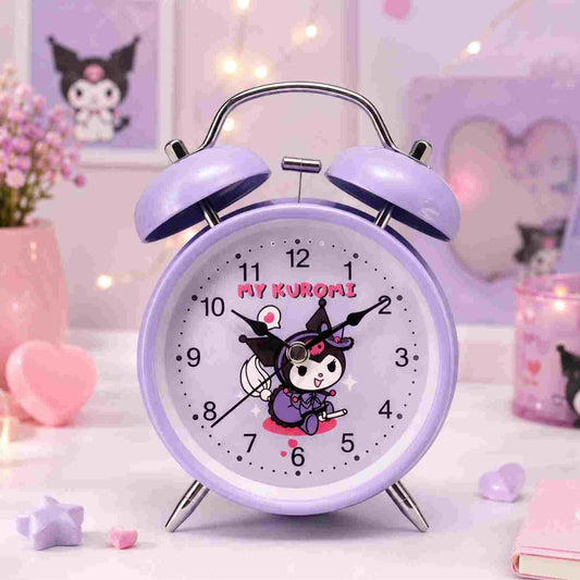 My Kuromi Cute Twin Bell Alarm Clock