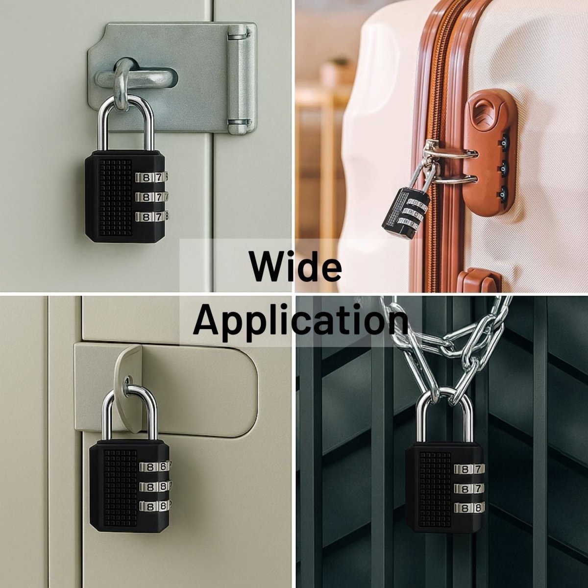 3 - Digits Number Combination Padlocks Combination Padlocks - Royalkart3 - digit combination lock