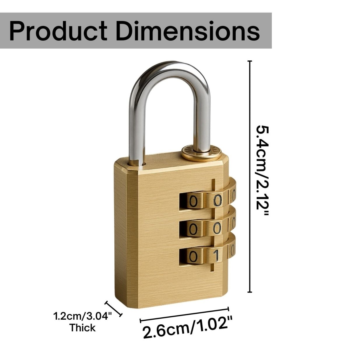 3 - Digits Number Combination Padlocks Combination Padlocks - Royalkart3 - digit combination lock