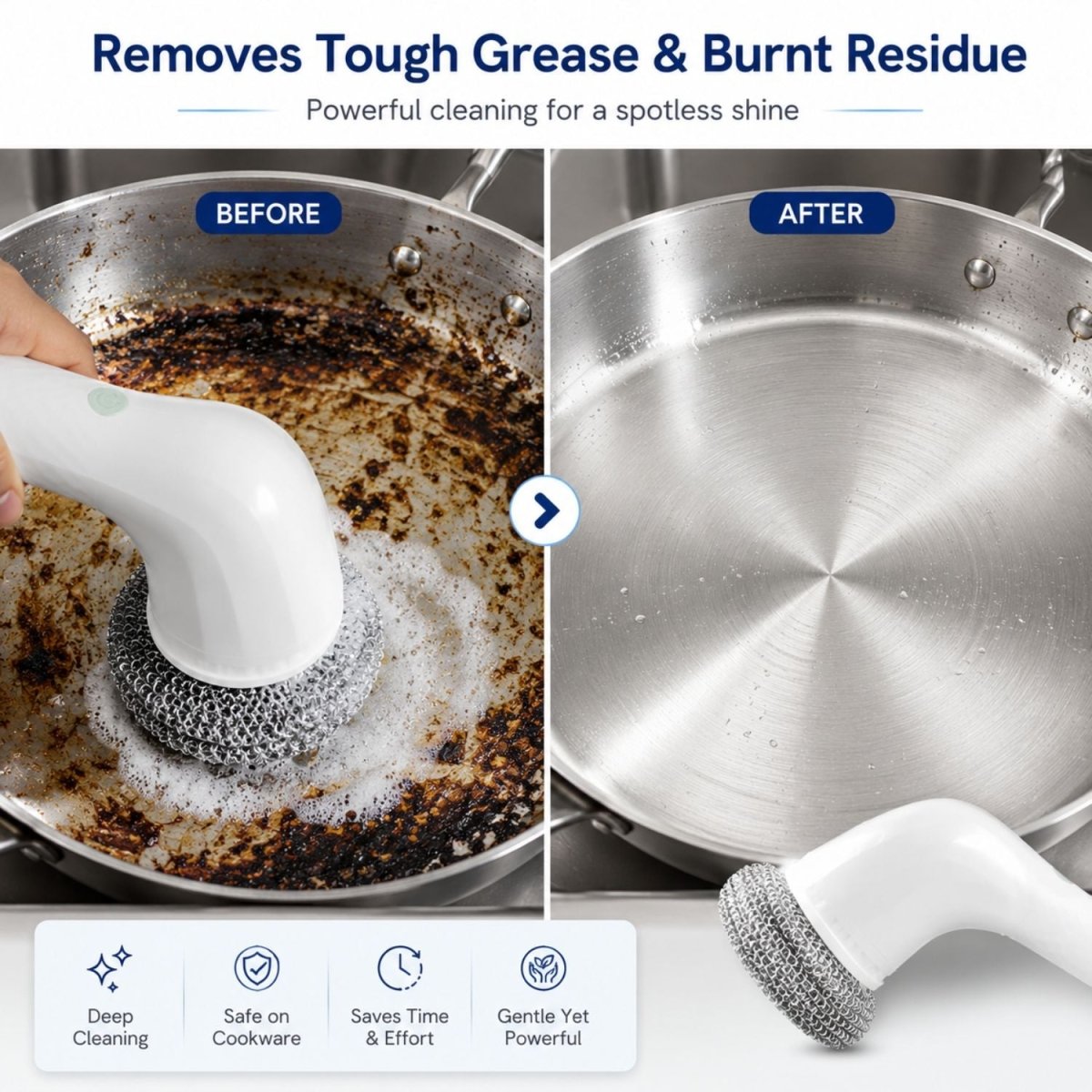 3-in-1 Handheld Electric Spin Scrubber Electric Spin Scrubber- RoyalkartElectric Spin Scrubber