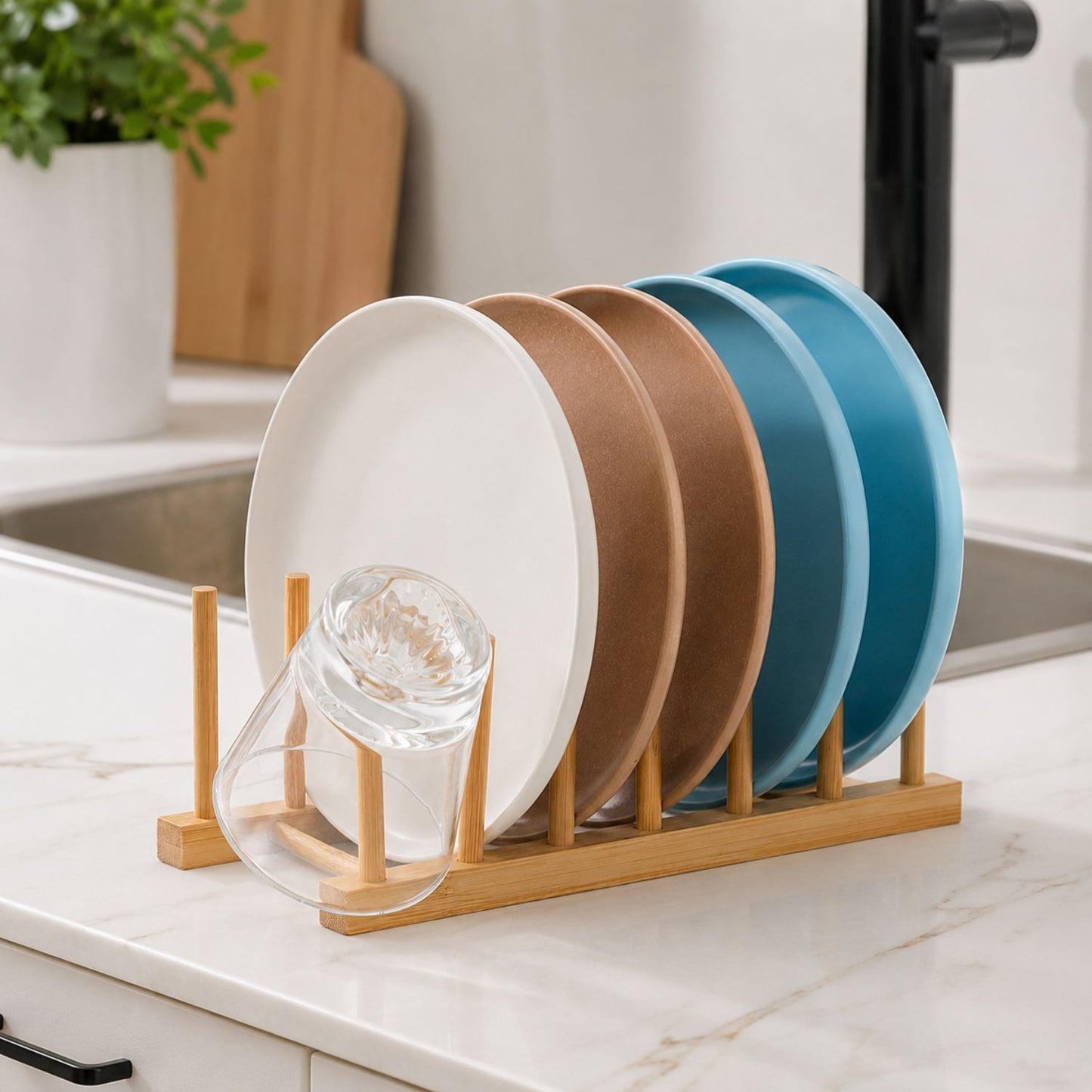 Wooden Dish Drying Rack