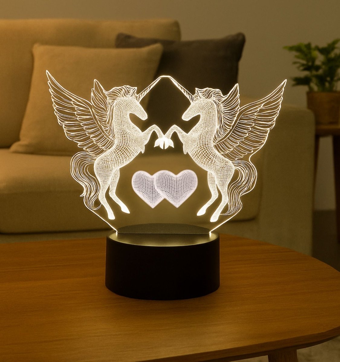 3D Illusion Led Unicorn Lamp 3D Illusion Led lamp - Royalkart3d illusion lamp