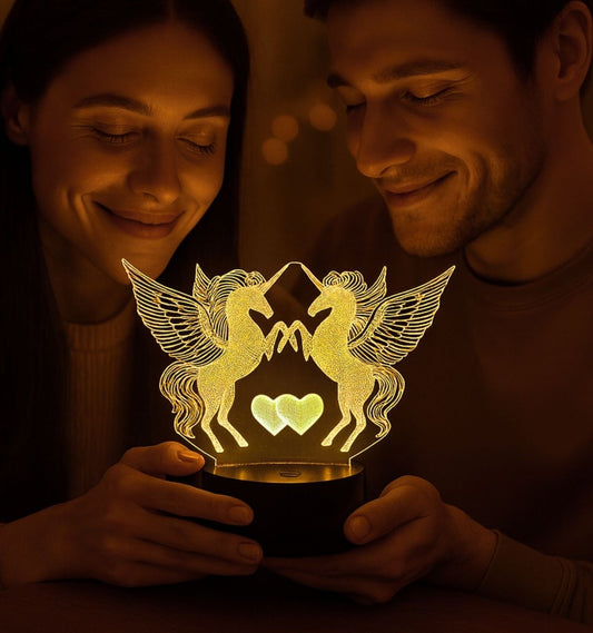 3D Illusion Led Unicorn Lamp 3D Illusion Led lamp - Royalkart3d illusion lamp