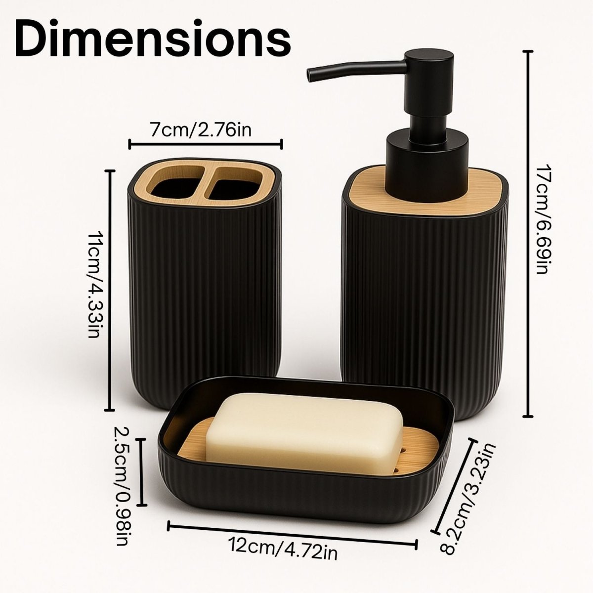 3Pcs Modern Bathroom Set Storage Organiser - Royalkartbathroom organiser
