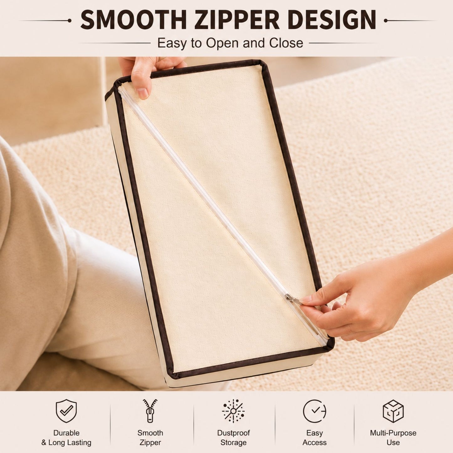 Non-woven Foldable Cloth Organizer