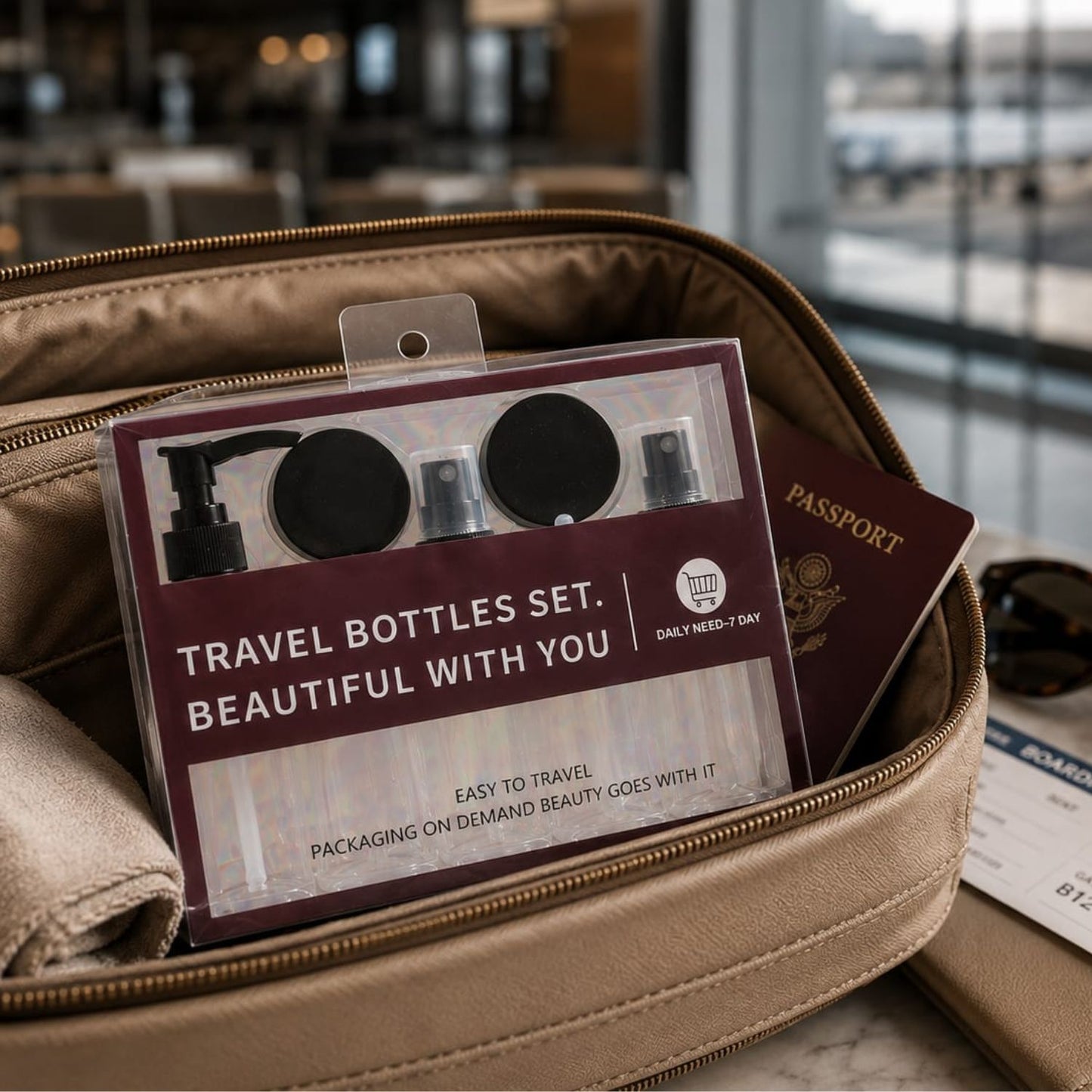 Travel Bottle Set (Black)