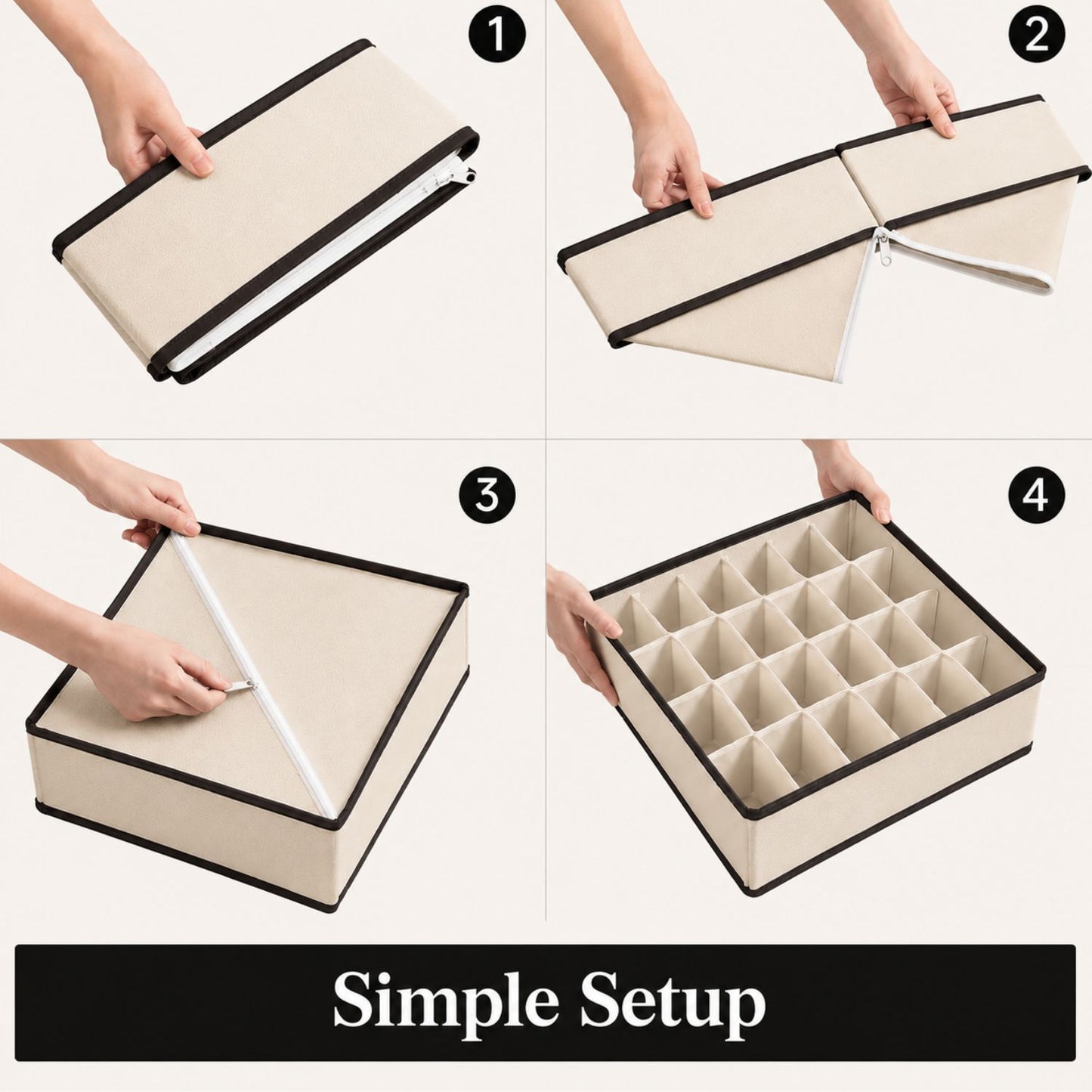Non-woven Foldable Cloth Organizer