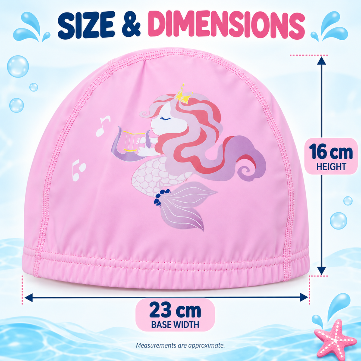 Kids Swimming Cap for Girls & Boys