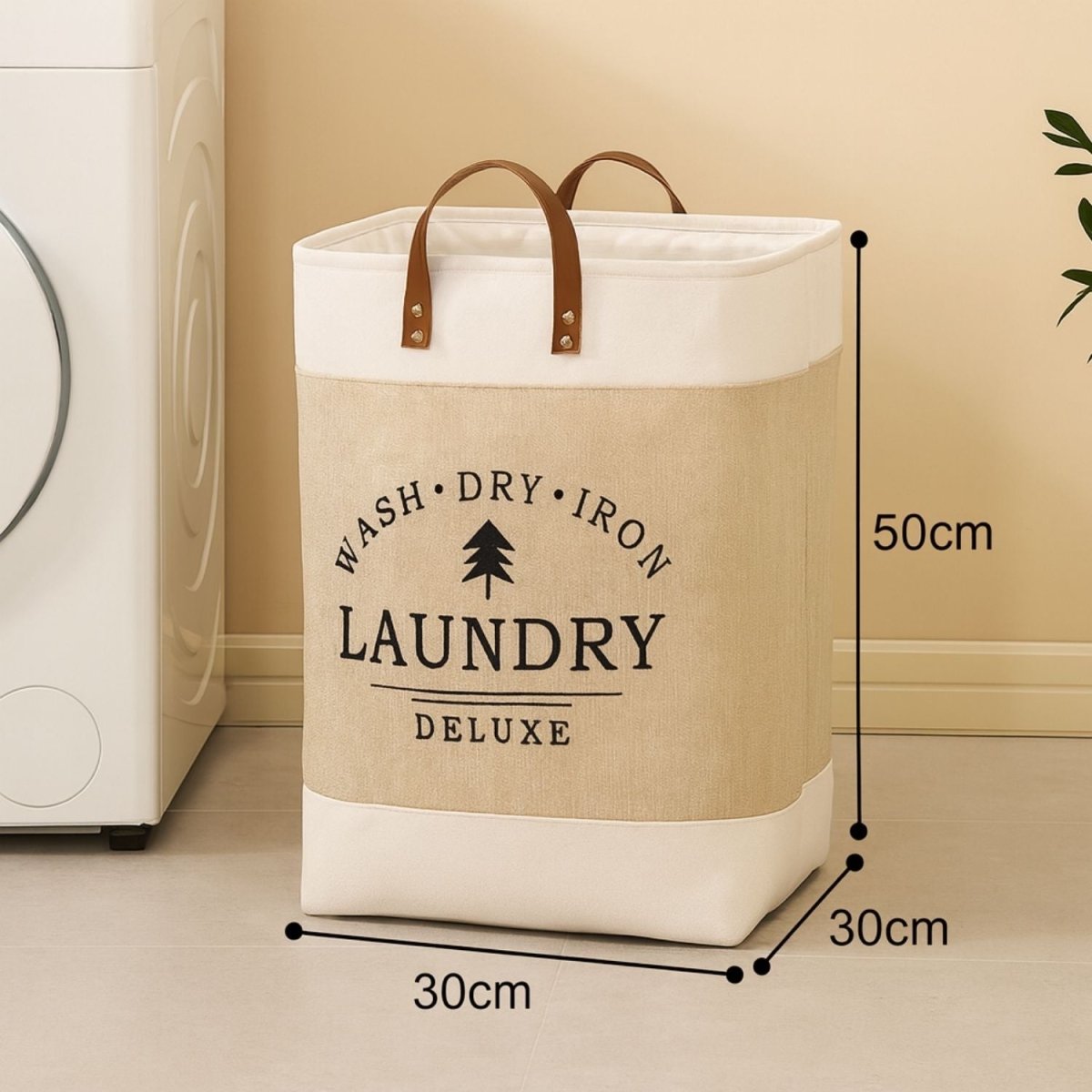 68 - Litre Deluxe Laundry Hamper Basket with Handles Laundry Bag - Royalkartlaundry bag