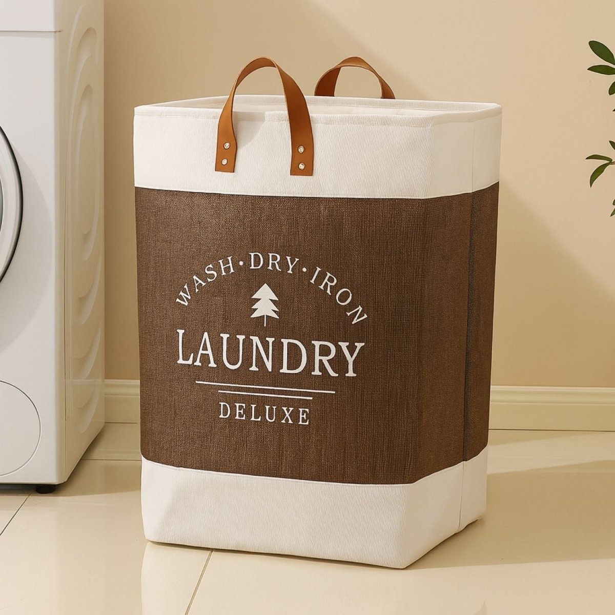 68 - Litre Deluxe Laundry Hamper Basket with Handles Laundry Bag - Royalkartlaundry bag