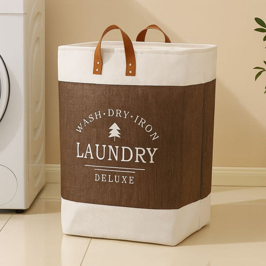 68 - Litre Deluxe Laundry Hamper Basket with Handles Laundry Bag - Royalkartlaundry bag