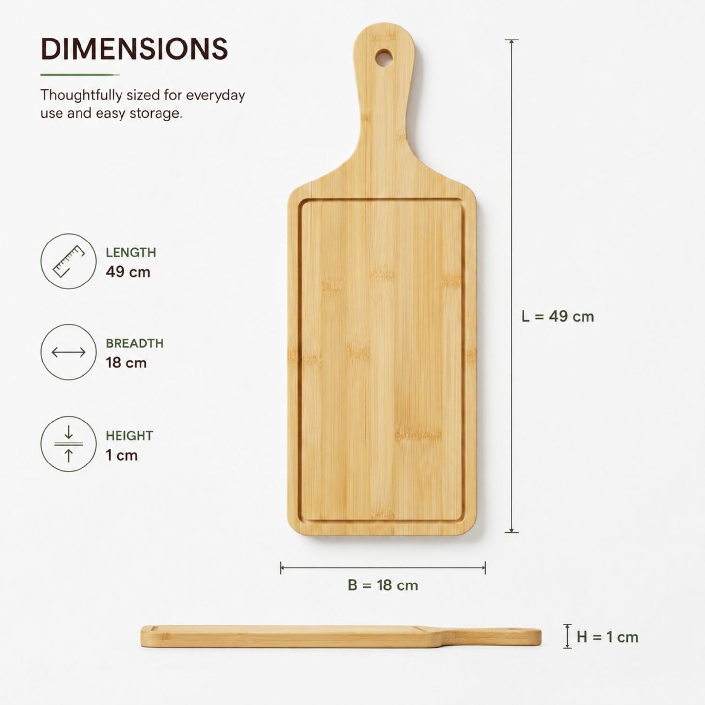 Wooden Pizza Serving Platter Tray