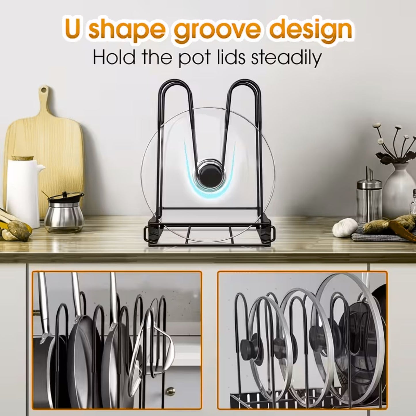 8-Tier Pan Pot  Kitchen Rack