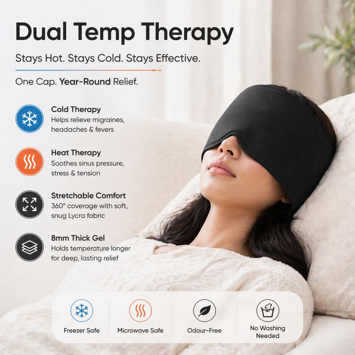 Reusable Migraine Relief Cap