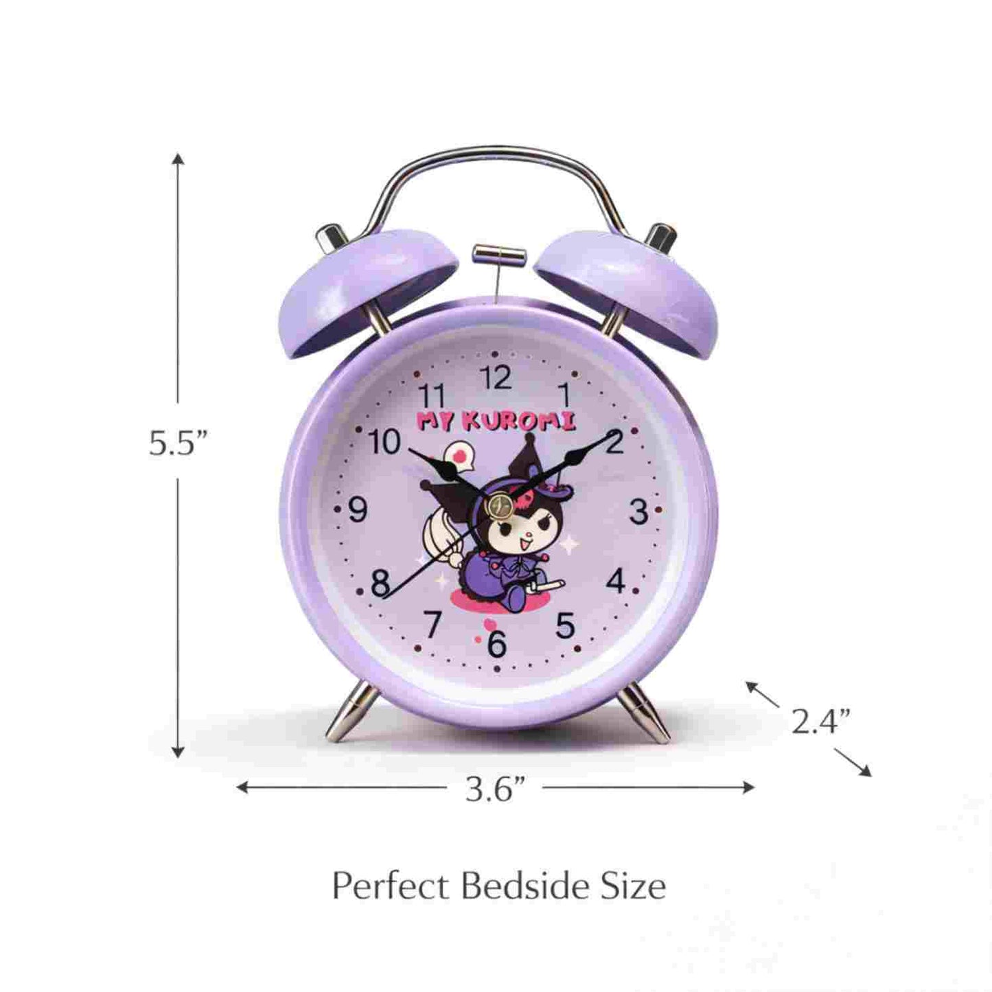 My Kuromi Cute Twin Bell Alarm Clock