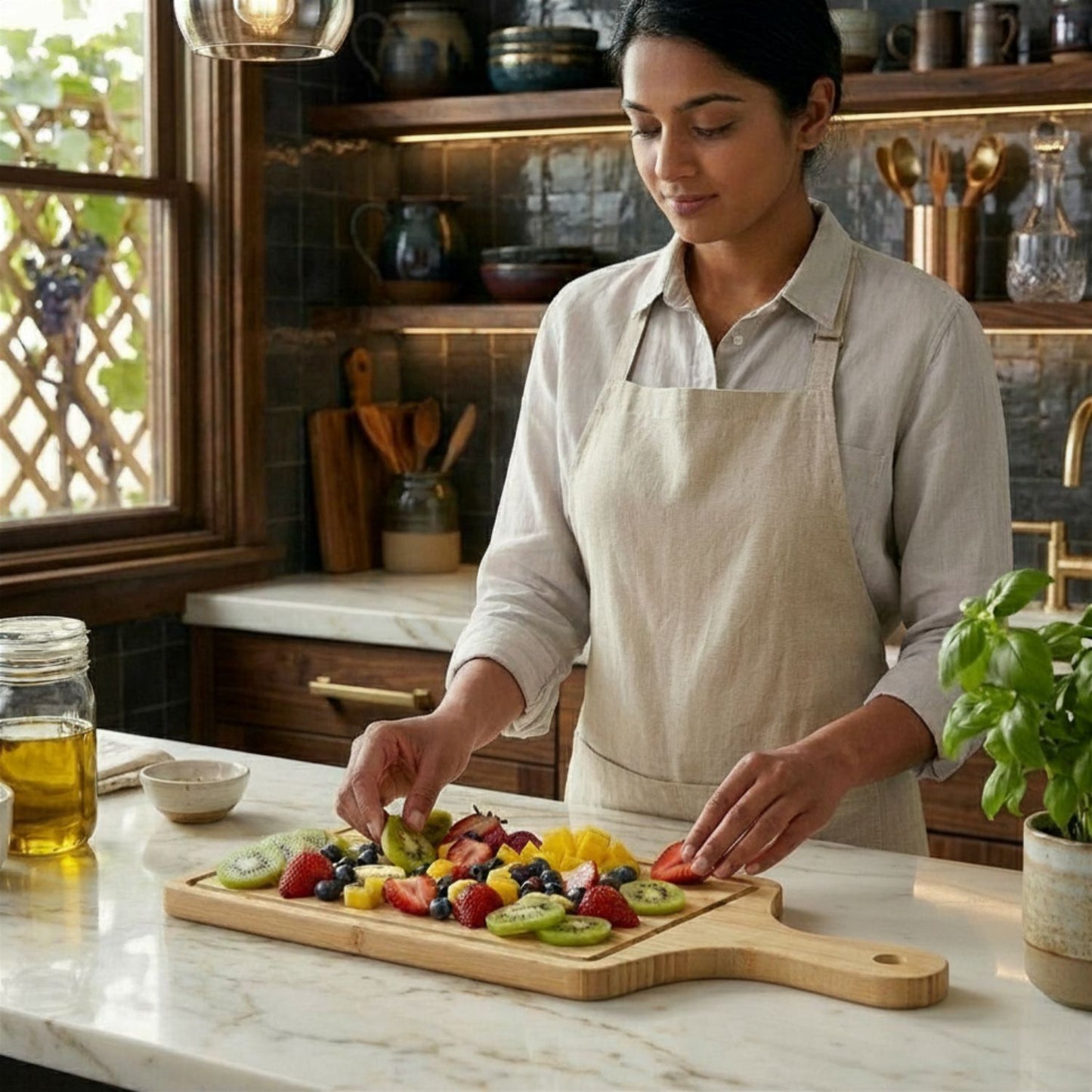 Wooden Pizza Serving Platter Tray