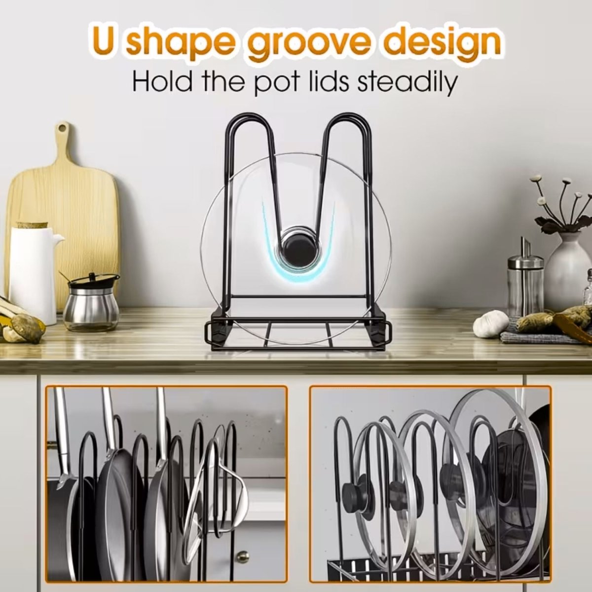 8-Tier Pan Pot Kitchen Rack Storage Rack- Royalkartkitchen rack