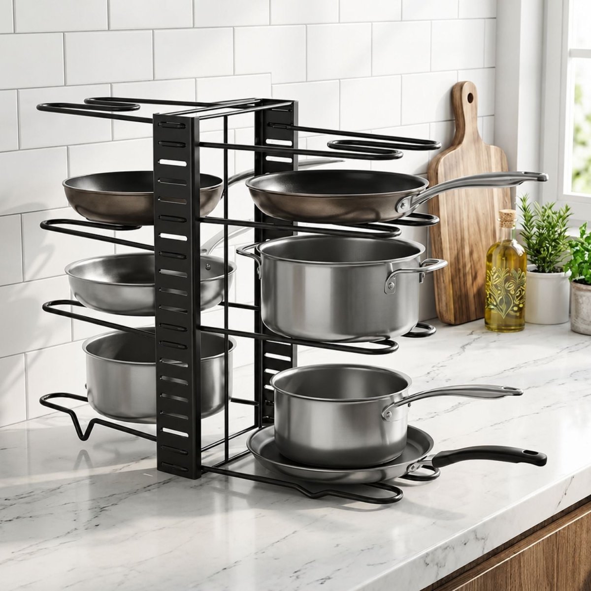 8-Tier Pan Pot Kitchen Rack Storage Rack- Royalkartkitchen rack