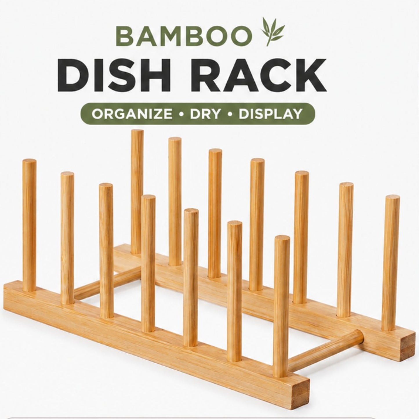 Wooden Dish Drying Rack