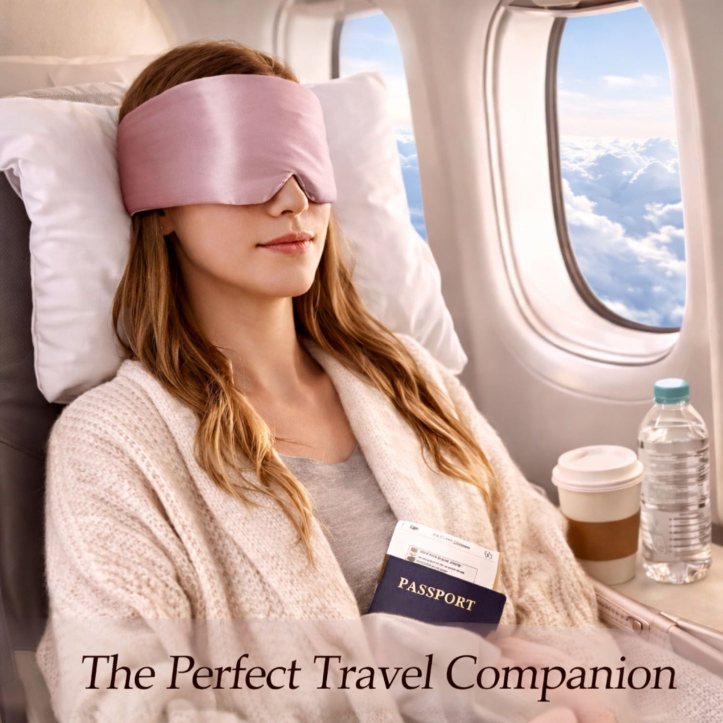 Mulberry Silk Eye Mask (Pink)