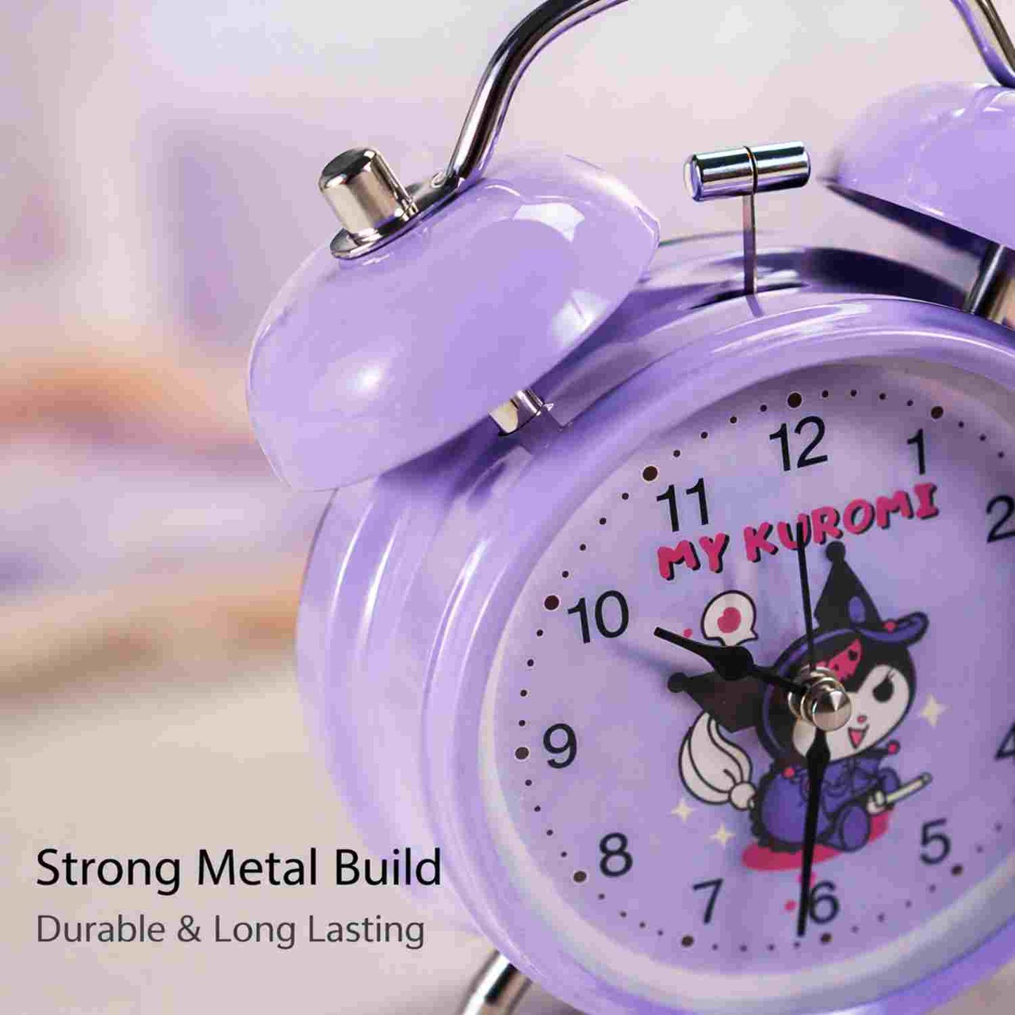 My Kuromi Cute Twin Bell Alarm Clock
