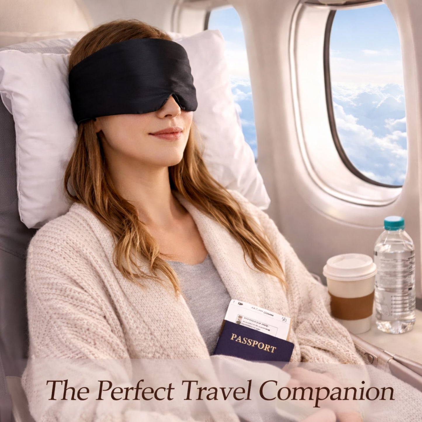 Mulberry Silk Eye Mask (Black)