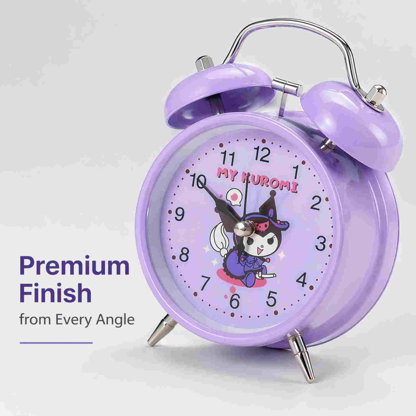 My Kuromi Cute Twin Bell Alarm Clock