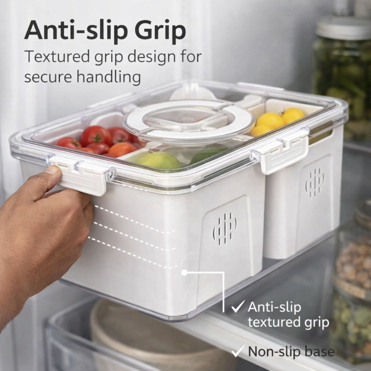 ABS Plastic Fridge Storage Box Storage Box- Royalkartkitchen organizer