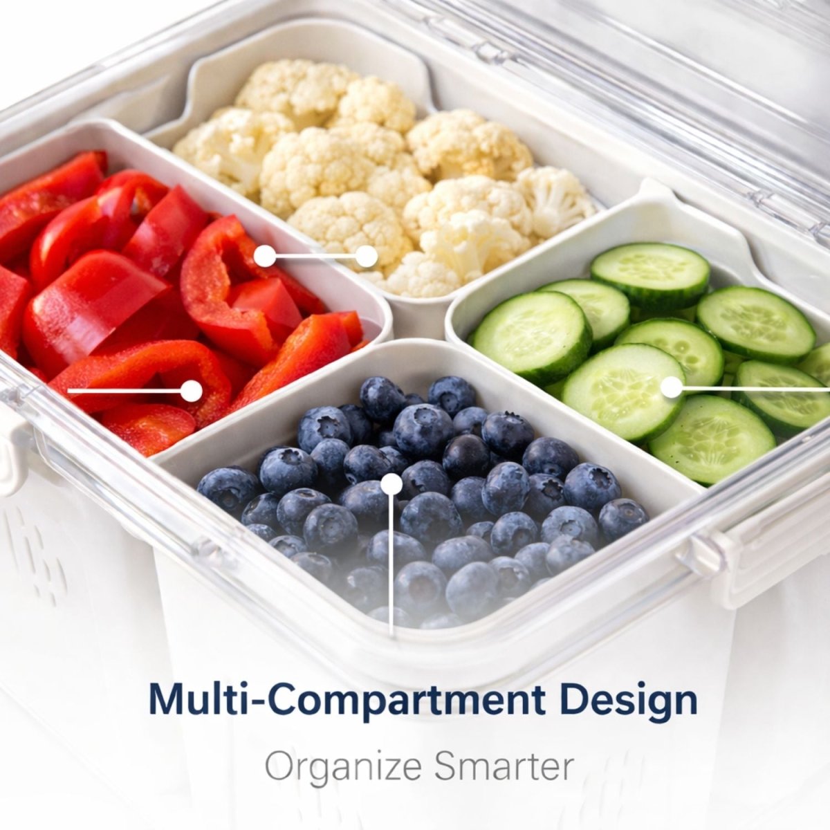 ABS Plastic Fridge Storage Box Storage Box- Royalkartkitchen organizer