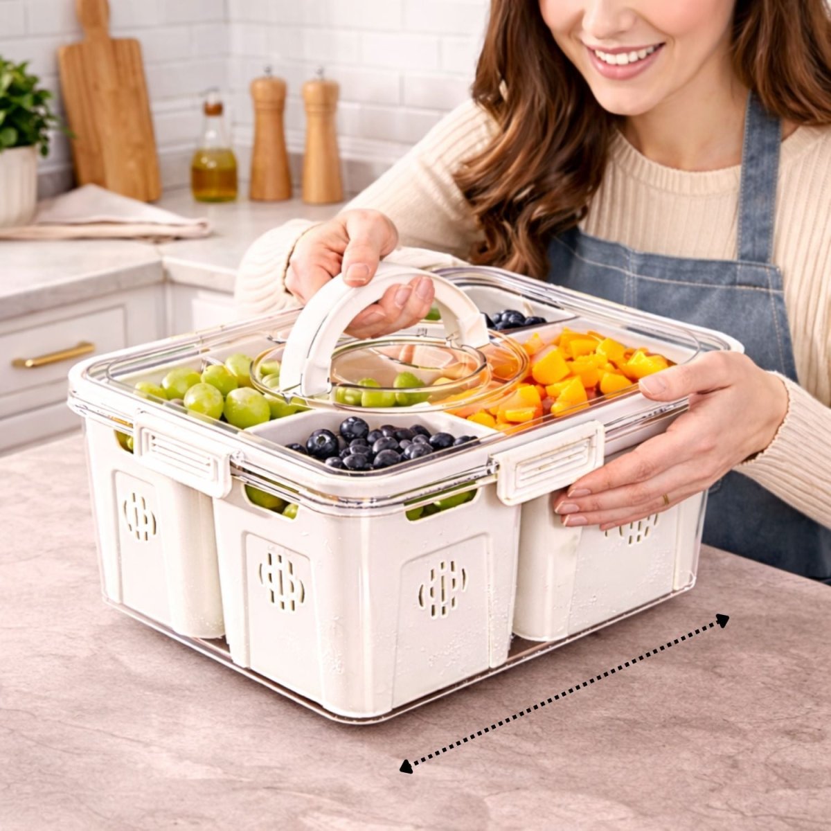 ABS Plastic Fridge Storage Box Storage Box- Royalkartkitchen organizer