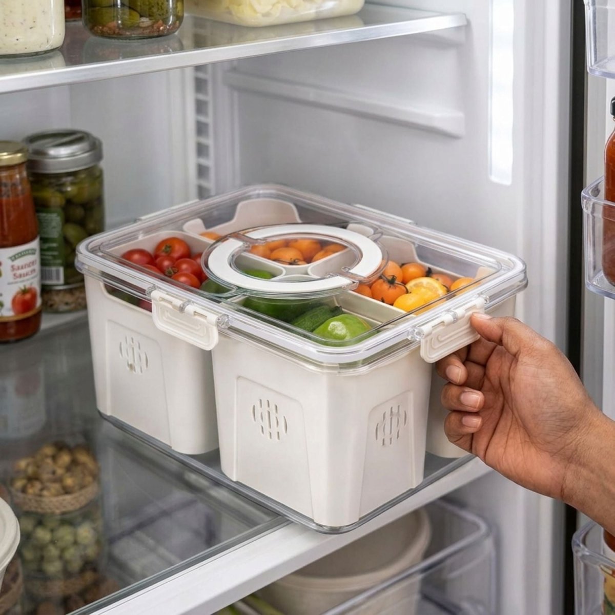 ABS Plastic Fridge Storage Box Storage Box- Royalkartkitchen organizer