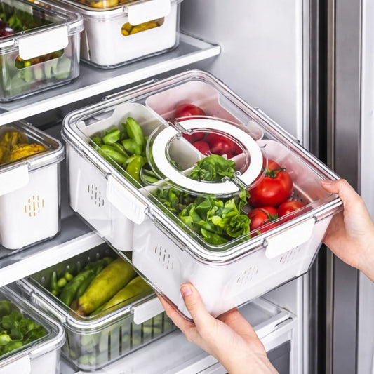 ABS Plastic Fridge Storage Box Storage Box- Royalkartkitchen organizer