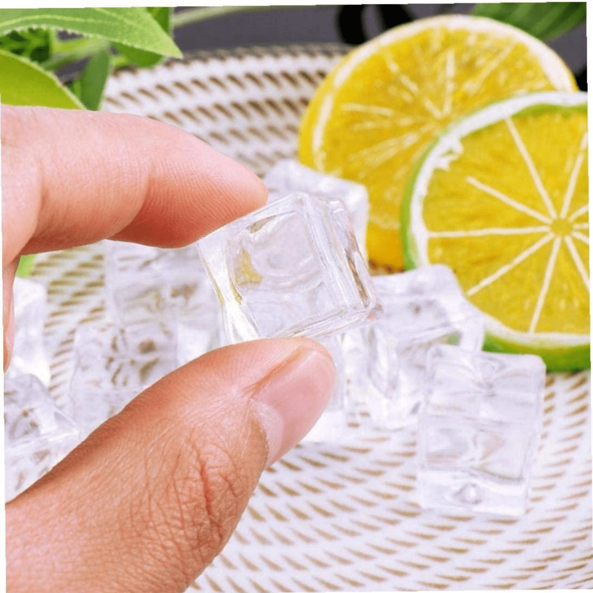 Acrylic Ice Cubes, Fake Artificial Crystal Clear Ice Cubes for Photography Props photography props - Royalkartcolour props