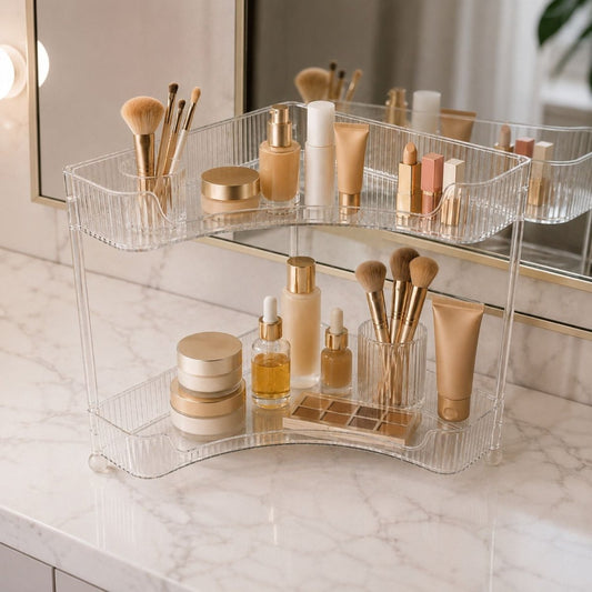 Acrylic Makeup Organizer 3D Illusion Led lamp- RoyalkartMakeup Organizers