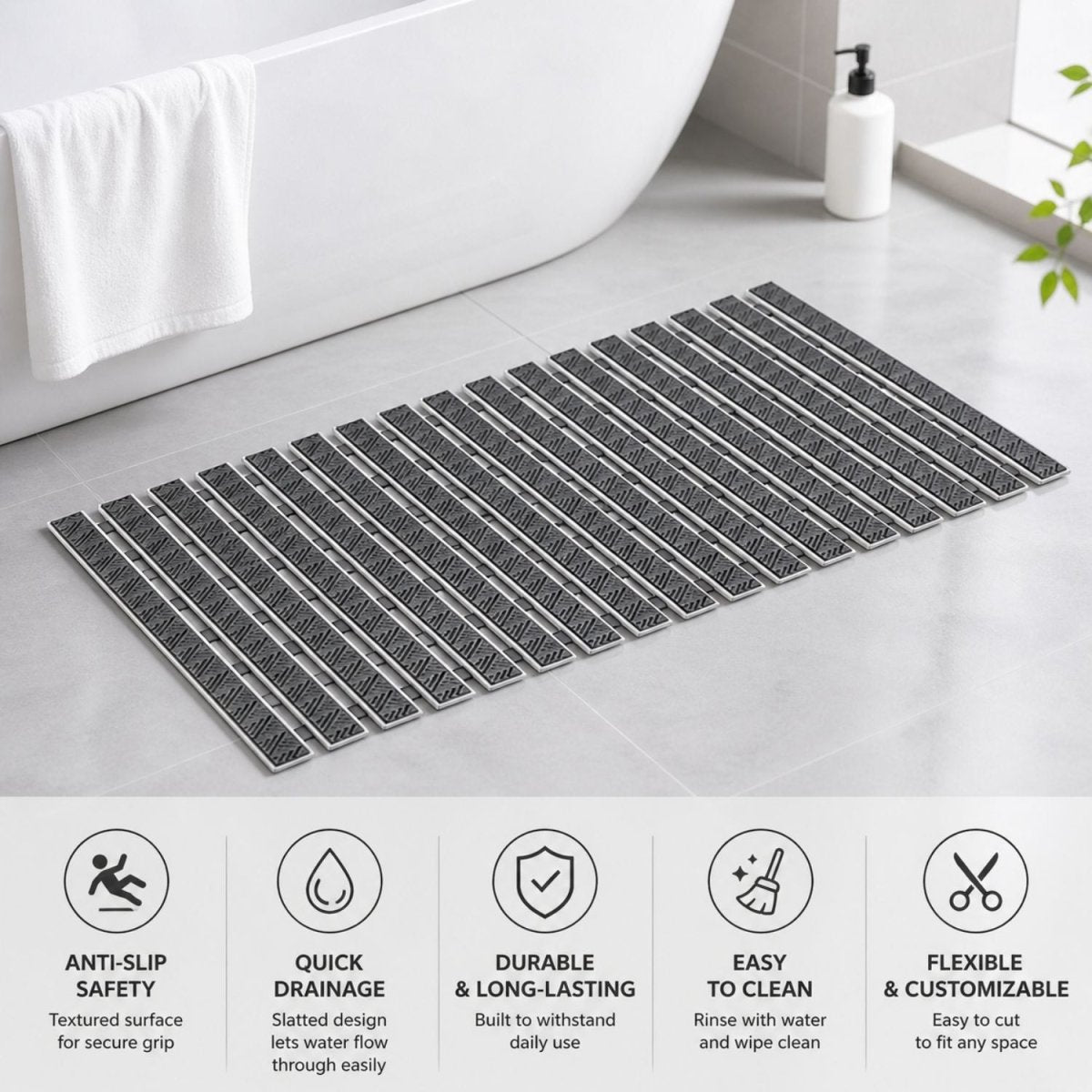 Anti-Slip Bath Mat Anti Slip Mat- RoyalkartAnti slip Mat