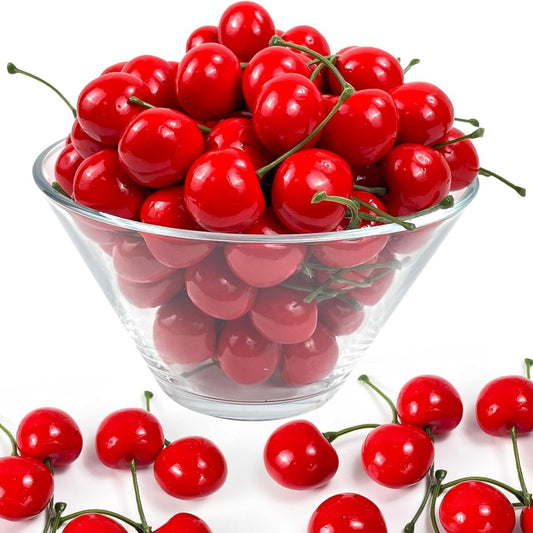 Artificial Cherry Fruit Model Photography Props Basket Display photography props - #Royalkart#acrylic photography props