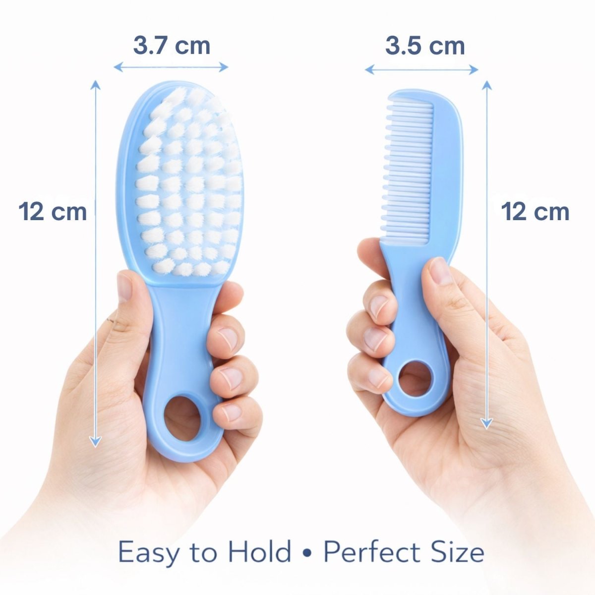 Baby Comb & Brush Set (Blue) Baby Comb & Brush Set- RoyalkartBaby Comb & Brush Set