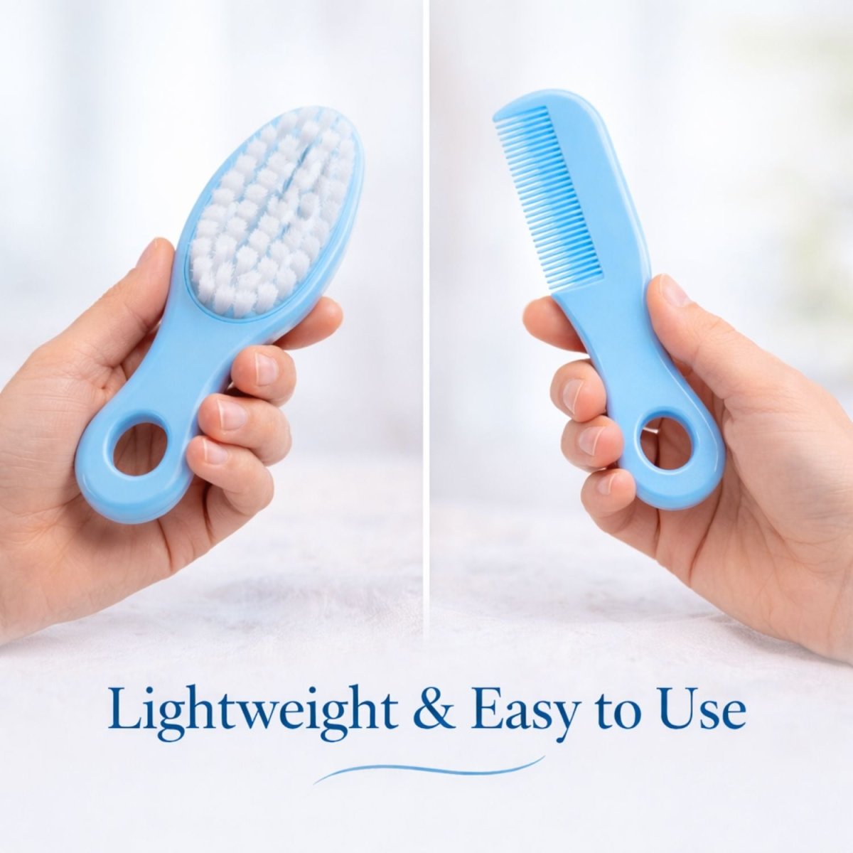 Baby Comb & Brush Set (Blue) Baby Comb & Brush Set- RoyalkartBaby Comb & Brush Set
